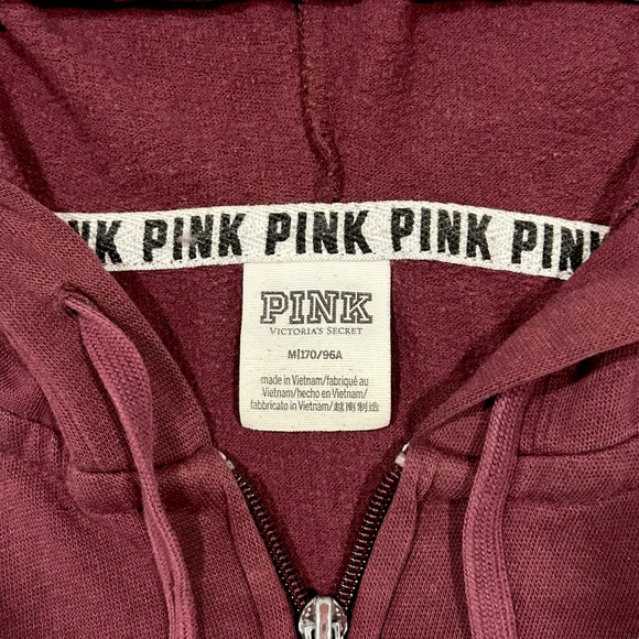 Victoria's Secret pink zip sweater - Picture 6 of 7